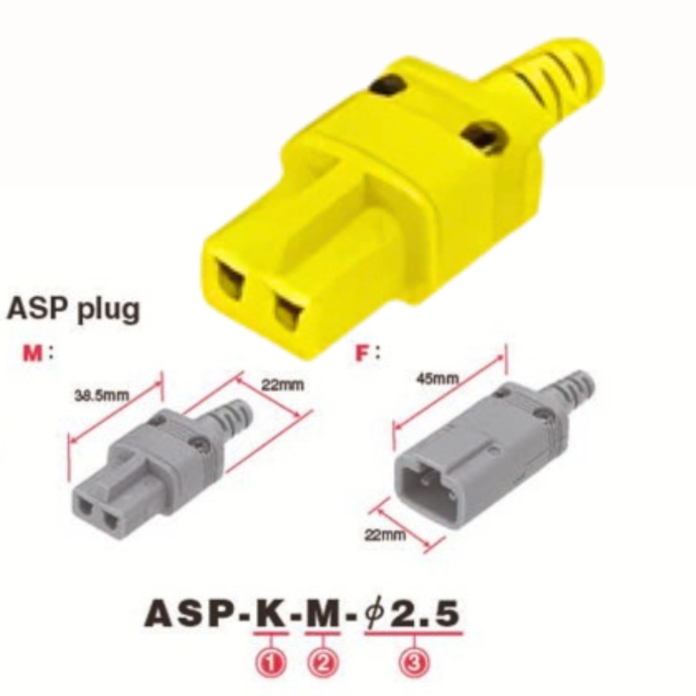 Anritsu รหัสสินค้า ASP-E-M-φ3.5 ปลั๊กมาตรฐานชนิดASPขนาดสายไฟ3.5มิลลิเมตรสำหรับโพรบวัดอุณหภูมิ