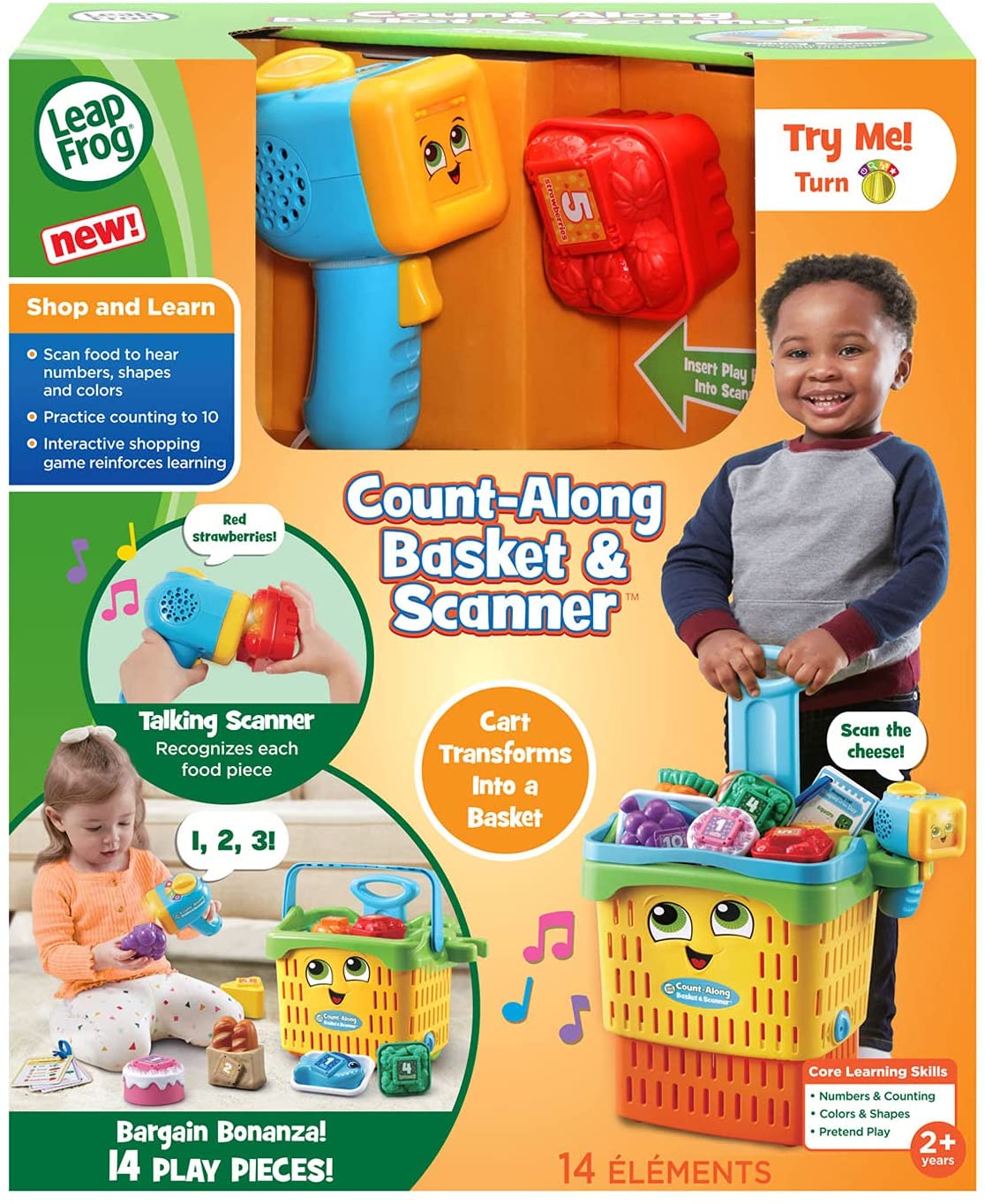 LeapFrog Count-Along Basket and Scanner, Multicolor ตะกร้าและสแกนเนอร์ ราคา 2290.- บาท