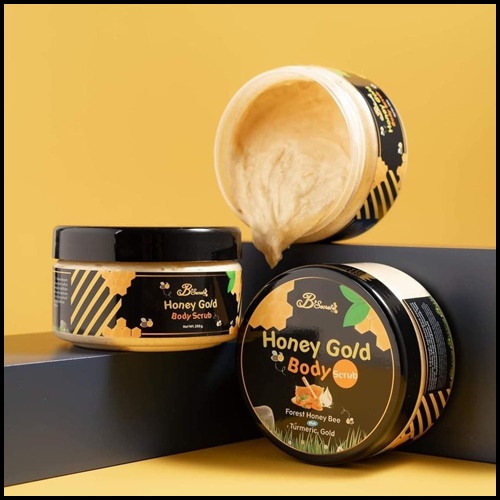 สครับคลีโอพัตรา สครับน้ำผึ้งป่าทองคำ Honey Gold Body Scrub (โปรส่งฟรี)
