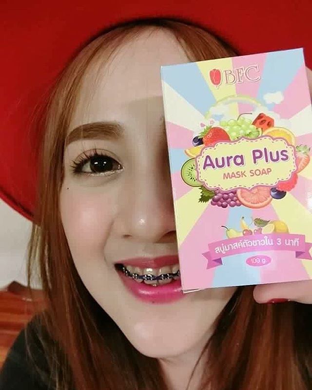 สบู่ BFC ออร่า พลัส มาร์สผิวขาว (AURA PLUS MASK SOAP By BFC)