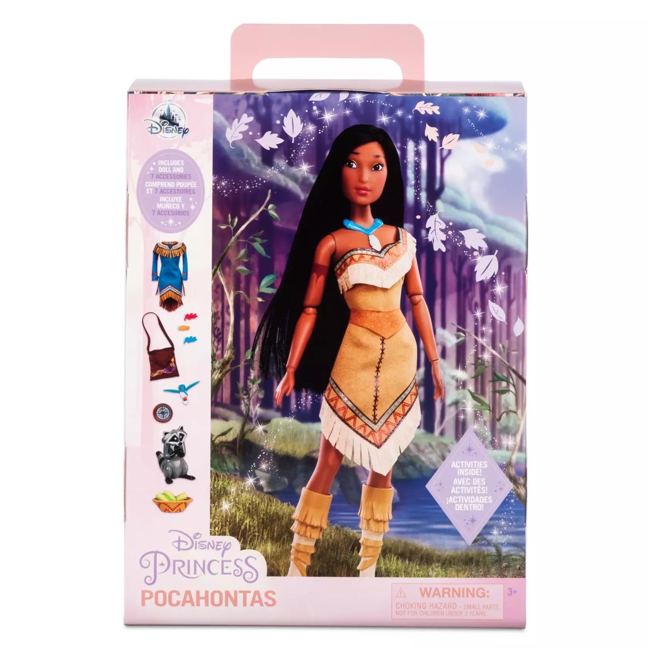 นำเข้า 🇺🇸 เซ็ทตุ๊กตาโพคาฮอนทัสและกิจกรรมระบายสีPocahontas Disney Story Doll 11" ราคา 1,590 บาท