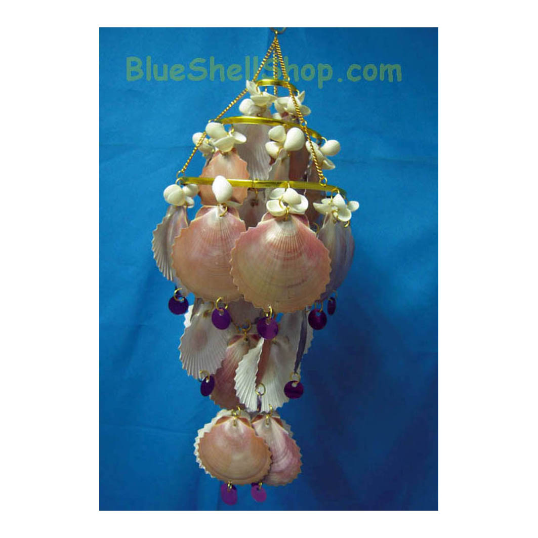 โมบาย หอย เชลล์ขาวชมพู