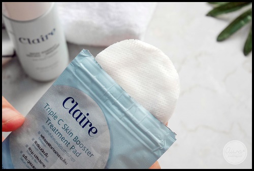 ซีรั่มแผ่น Claire Triple C Skin Booster Treatment Pad