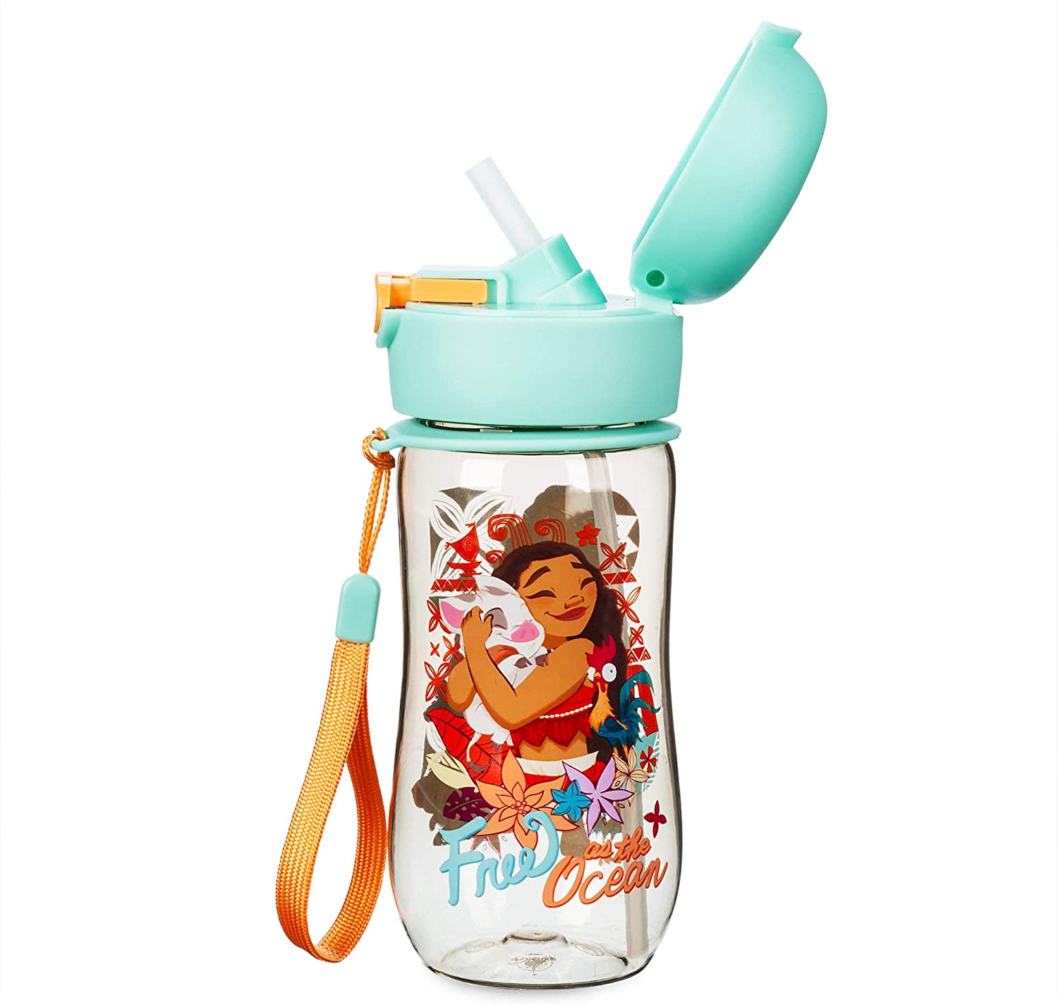 กระติกน้ำ แบบกดหลอดเด้ง ลายตัวการ์ตูนโปรด Disney Flip-Top Water Bottle ขนาด 12 ออนซ์ ราคา 450 บาท สินค้านำเข้า
