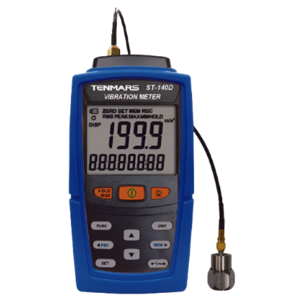 Tenmar รุ่น ST-140 เครื่องวัดค่าการสั่นสะเทือน , Viabration Meter,ISO 2954-2012 Measurement , meas.range: 10Hz～1KHz (LO);10KHz～5KHz (HI)
