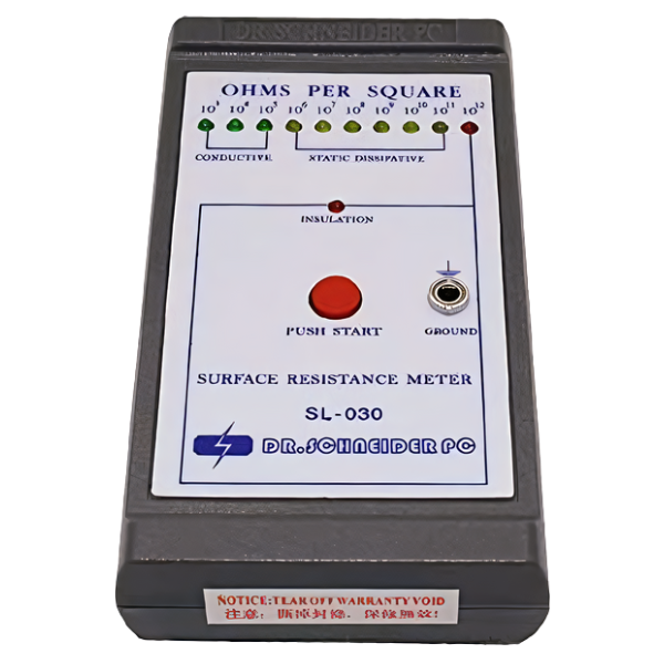 Dr.Schneider รุ่นSL-030เครื่องวัดความต้านทานไฟฟ้าสำหรับพื้นผิว,ESD Surface Earth Resistivity Meter,Relative Humidity:0%～80%RH