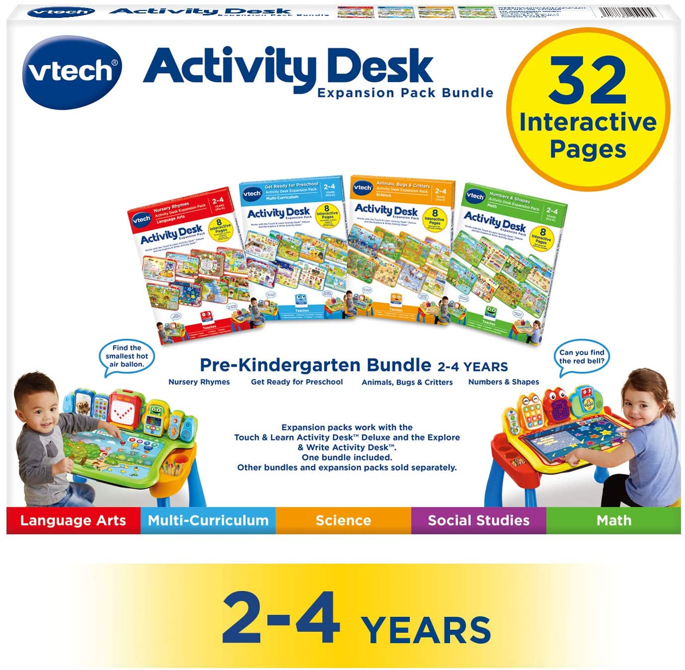 ชุดเสริมก่อนวัยอนุบาล VTech Activity Desk 4-in-1 Pre-Kindergarten Expansion Pack Bundle for Age 2-4 ราคา 3590 บาท