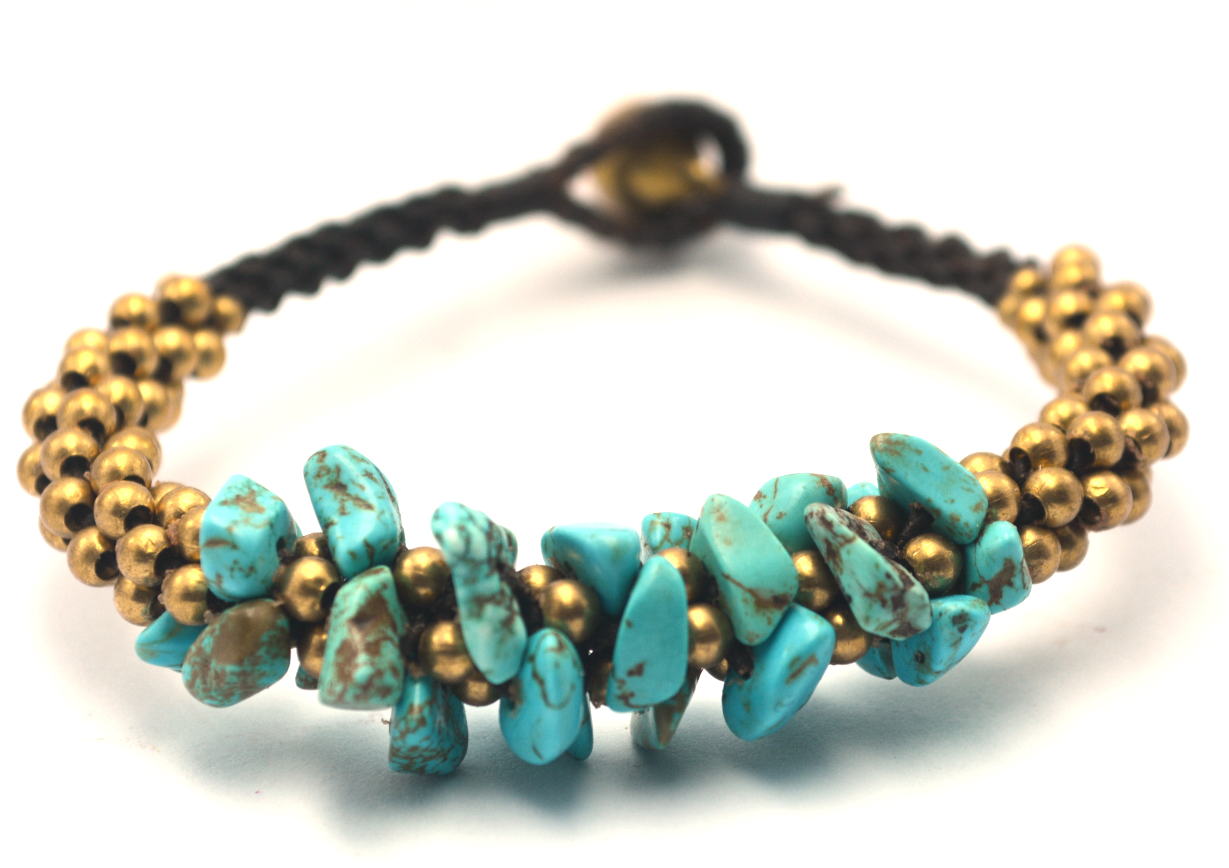 กำไลเชือกถักหินค้อยส์