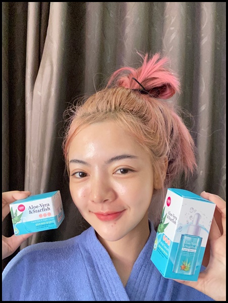 เซตว่านปลาดาว กู้ผิวเสีย Aloe-Vera & Starfish (1 แถม 1)