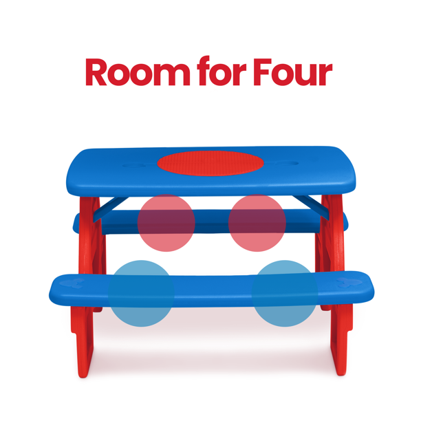 ที่นั่งกิจ โต๊ะปิกนิก Disney Minnie Mouse 4 สองเเบบ พร้อมกระดานสำหรับการสร้างและที่วางแก้วในตัวโดย Delta Children ราคา 4,500 - บาท