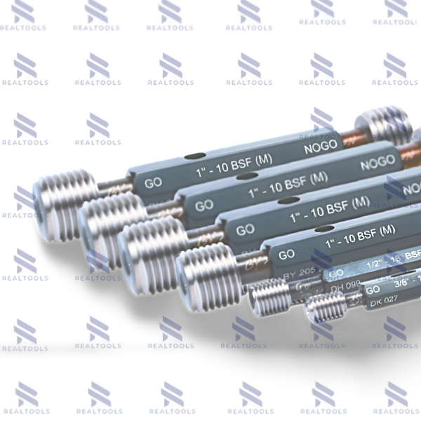 1-3/4″-8BSFเกจวัดเกลียวในแบบตรงมาตรฐานอังกฤษ,Whitworth Pipe Taperlock Threads Plug Gauge BSF-1-3/4”x8,w/handle,Go-NoGo Set