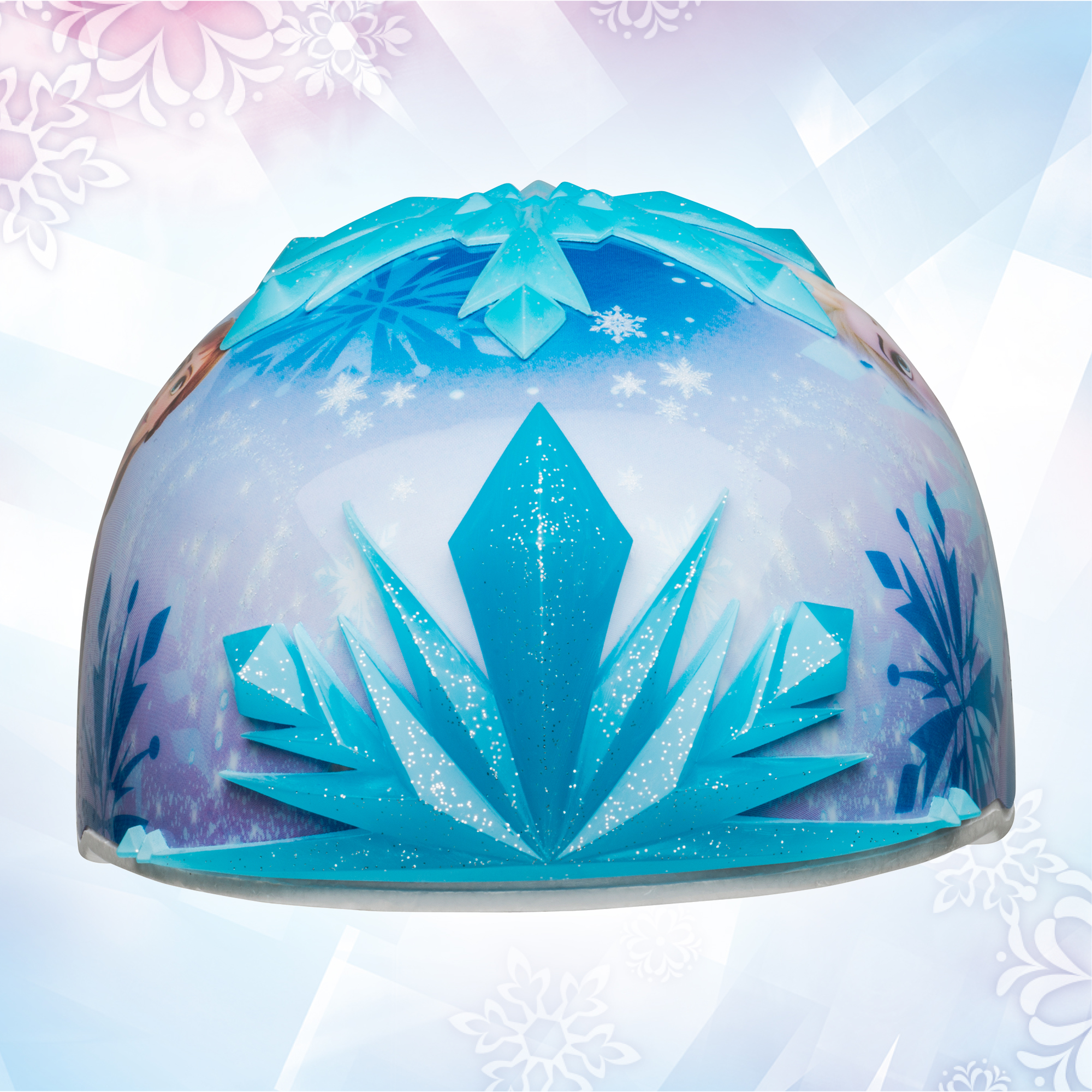 ชุดหมวกกันน็อค 3 มิติ พร้อมถุงมือและสนับเข่า ลาย Disney Frozen 2 3D Snowflakes Multisport Helmet Child 5+ (50-52 cm)