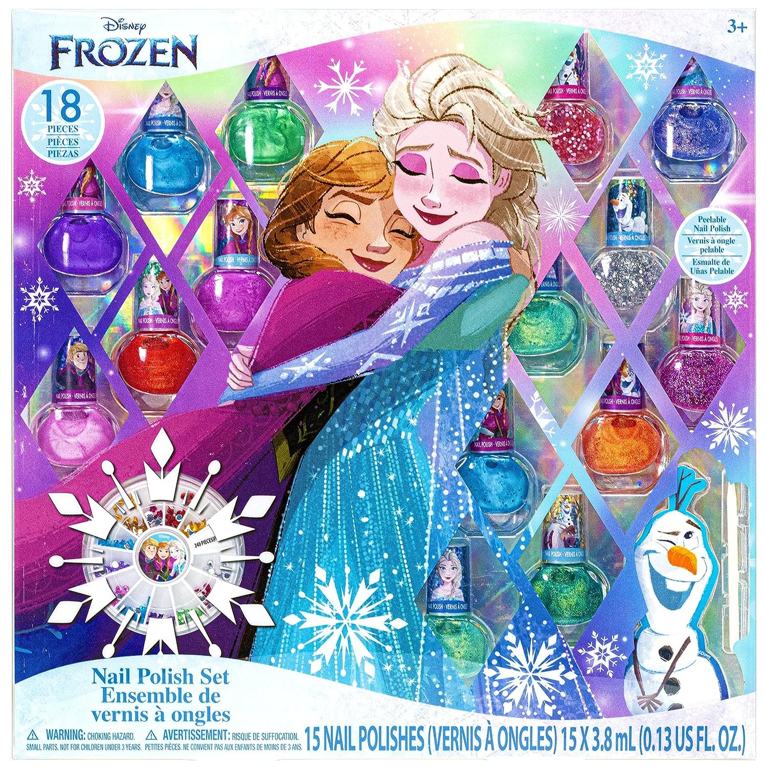 เซ็ทยาทาเล็บเด็ก Townley Girl Disney Frozen , 18 pcs , Ages 3+ ราคา 950 บาท