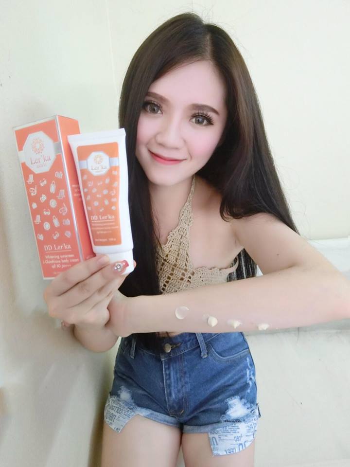เลอค่า ดีดี ครีม DD Ler'ka Whitening sunscreen ครีมบำรุง และกันแดด 60 เท่า
