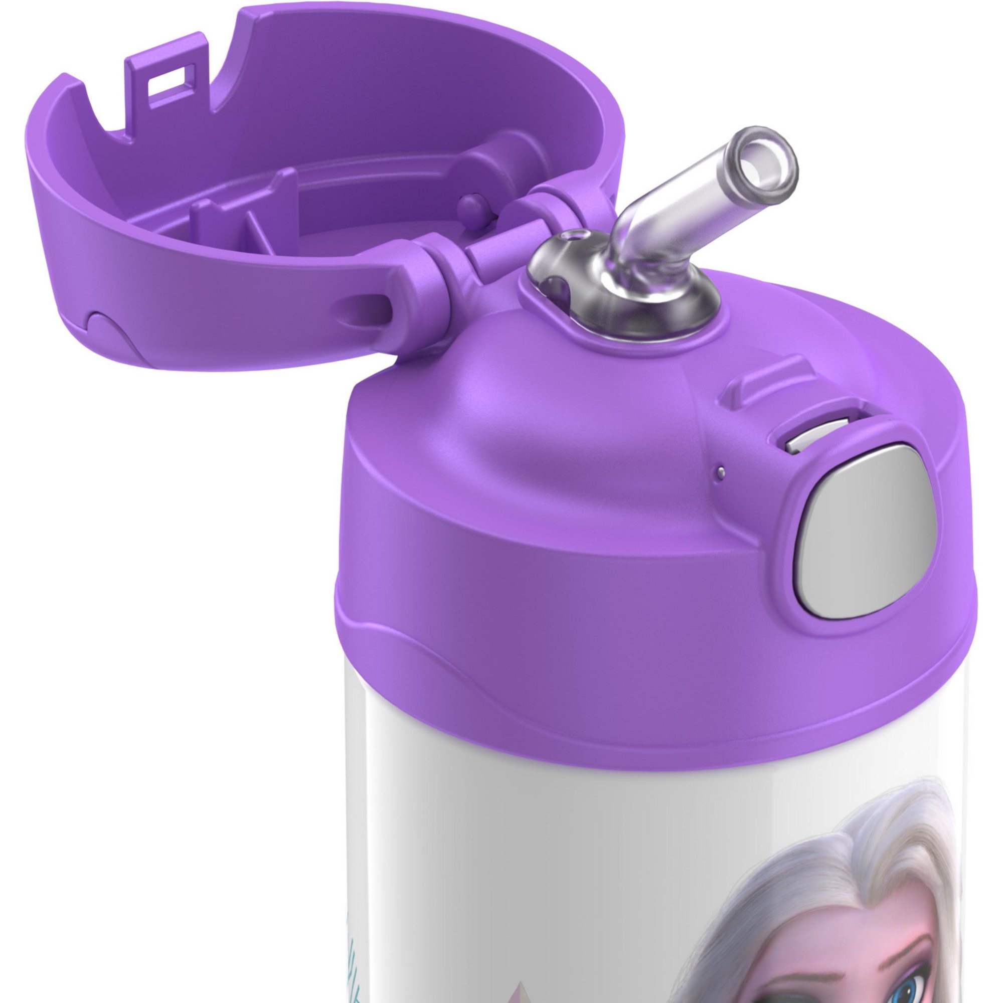 Thermos Kids Stainless Steel Vacuum Insulated Funtainer straw bottle, Frozen, 12 fl oz ราคา 890.- บาท
