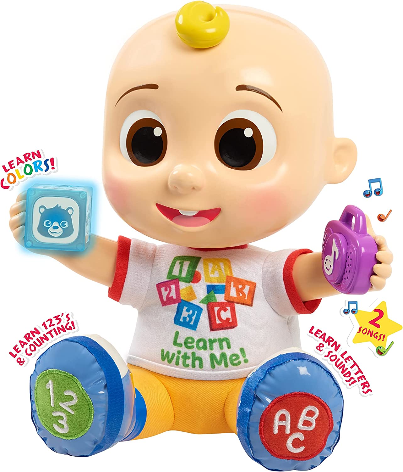 รุ่นใหม่ ตุ๊กตา CoComelon Interactive Learning JJ Doll with Lights มีเสียงมีไฟ ราคา 1,890 บาท