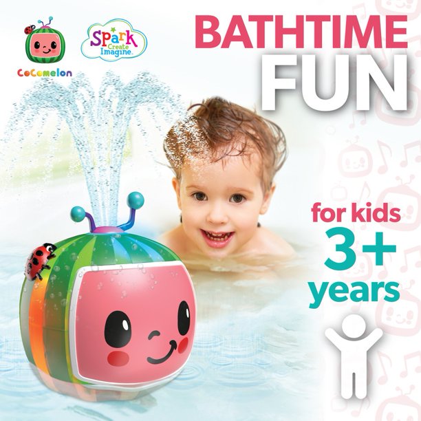 Cocomelonชวนคลาน 2-in-1 Spraying Bath Toy พร้อมไฟ LED สำหรับเด็กชายและเด็กหญิงอายุ 3 ปีขึ้นไป ราคา 950.- บาท