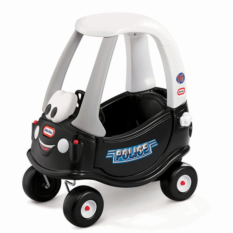 Cozy Coupe 30th Anniversary Tikes Patrol Ride-On รถขาไถ ผลักเดิน รถตำรวจสีดำหน้าการ์ตูน