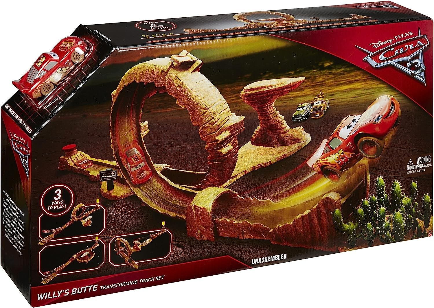 Mattel DVF40 Disney Pixar Cars 3 Willy's Butte Transforming Track Set ราคา2,490บาท