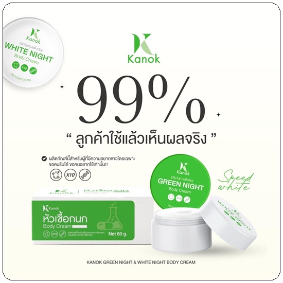 เซ็ตผิวขาว หัวเชื้อกนก Kanok Body Cream