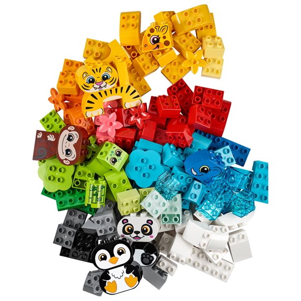 นำเข้า🇺🇸เลโก้ ดูโป้ สำหรับเด็กวัยแรกเริ่ม กล่องจัมโบ้ 179 ชิ้นใหญ่ LEGO DUPLO Classic Creative Animals 10934 ราคา 1990 บาท