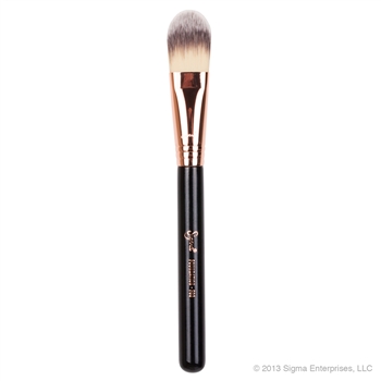 SIGMA :: F60 - Foundation แปรงขนสังเคราะห์ สำหรับลงรองพื้นและไพรเมอร์ ปกปิดผิวบริเวณกว้าง หัวแปรงแน่น แบน เรียว
