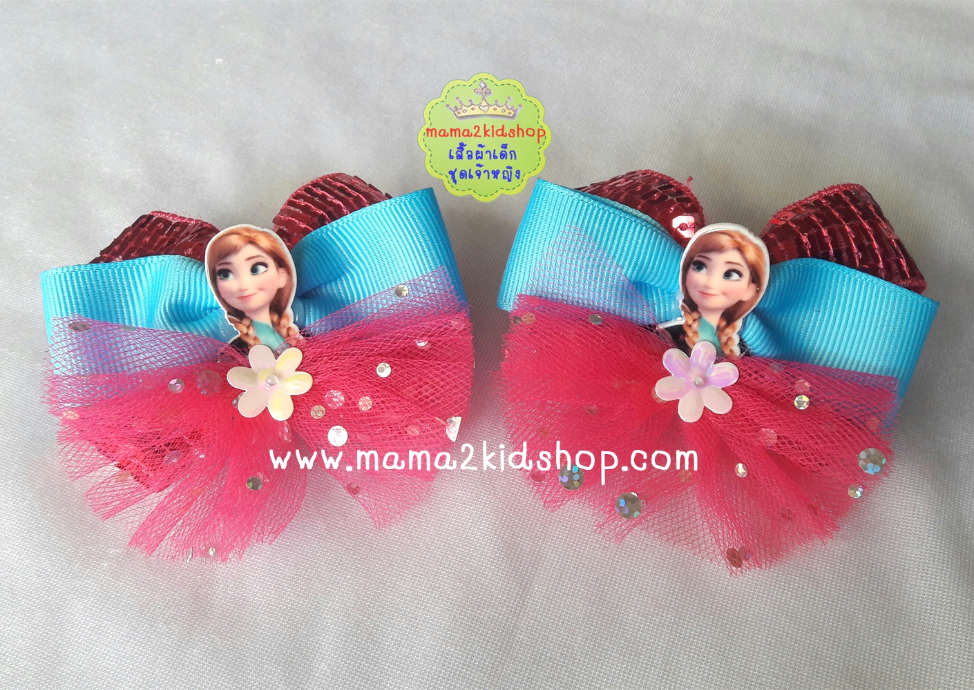 กิ๊บติดผมลายเจ้าหญิงแอนนา Tutu princess