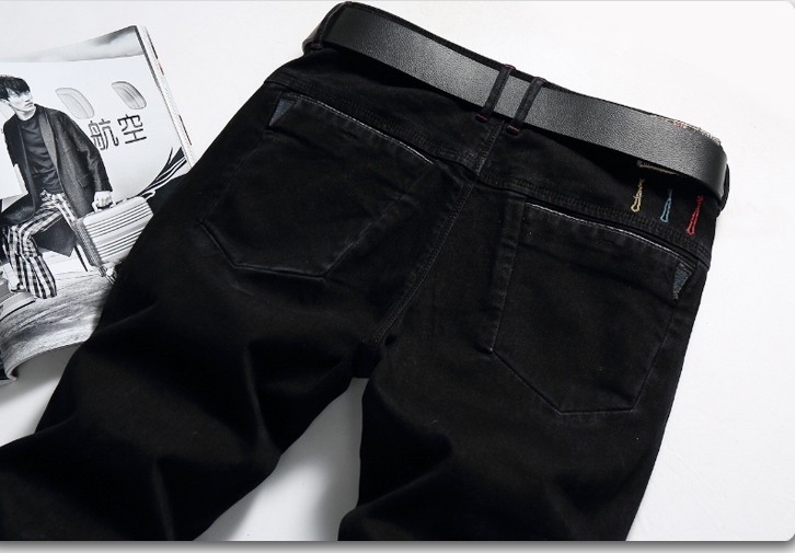 YM5908003 ยีนส์ชายสีดำแฟชั่นเกาหลี ขากระบอกเล็ก 28-38 (พรีออเดอร์) YM5908003 ชิ้น