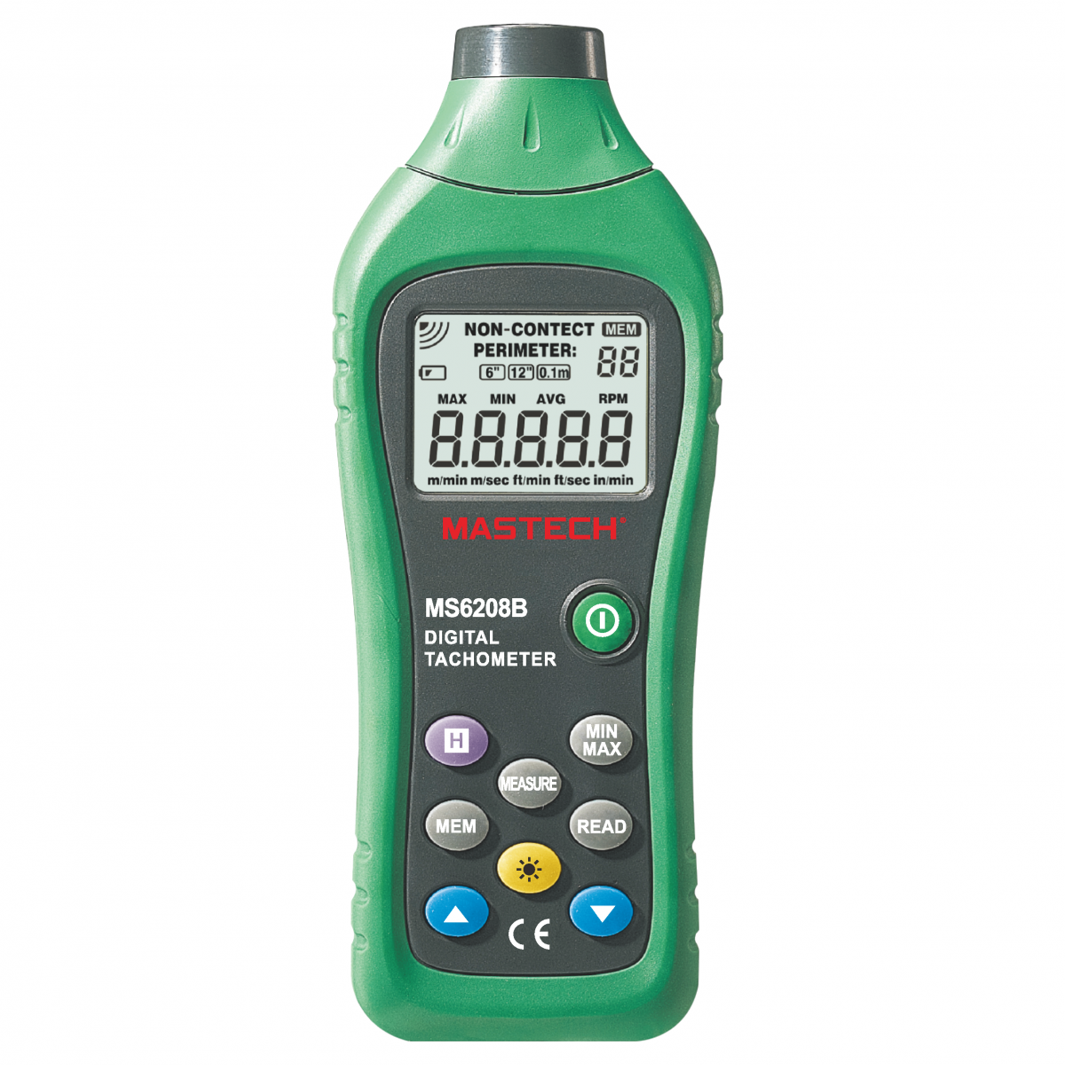 Mastech-group MS6208B - Digital Tachometer [Non-Contact]
