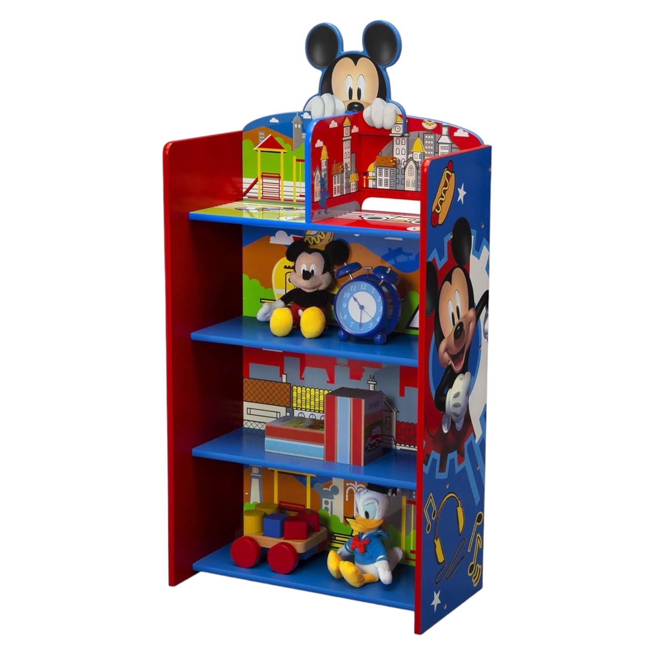 ชั้นวางลายมิกกี้เมาส์Delta Children Wooden Playhouse 4-Shelf Bookcase for Kids, Mickey Mouse ,ราคา 2,990 บาท