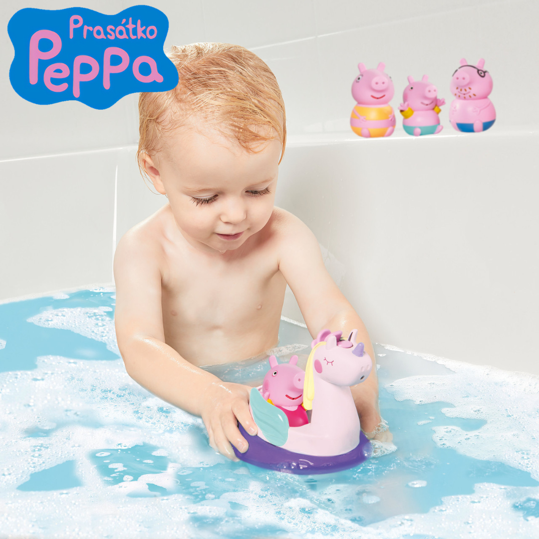 ใหม่ของเล่นในน้ำ🐷🦄 นำเข้า🇺🇸 TOMY Toomies Peppa Pig Baby Bath Set-ของเล่น Peppa Pig Set ครอบครัว ราคา 1,590 บาท