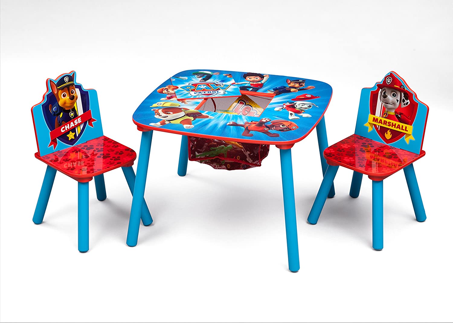 โต๊ะเขียนหนังสือ โต๊ะทำการบ้าน พาวแพทโทรว Delta Children Kids Table and Chair Set With Storage (2 Chairs Included) - Ideal for Arts & Crafts, Snack Time, Homeschooling, Homework & More, Nick Jr. PAW Patrol ราคา 3990