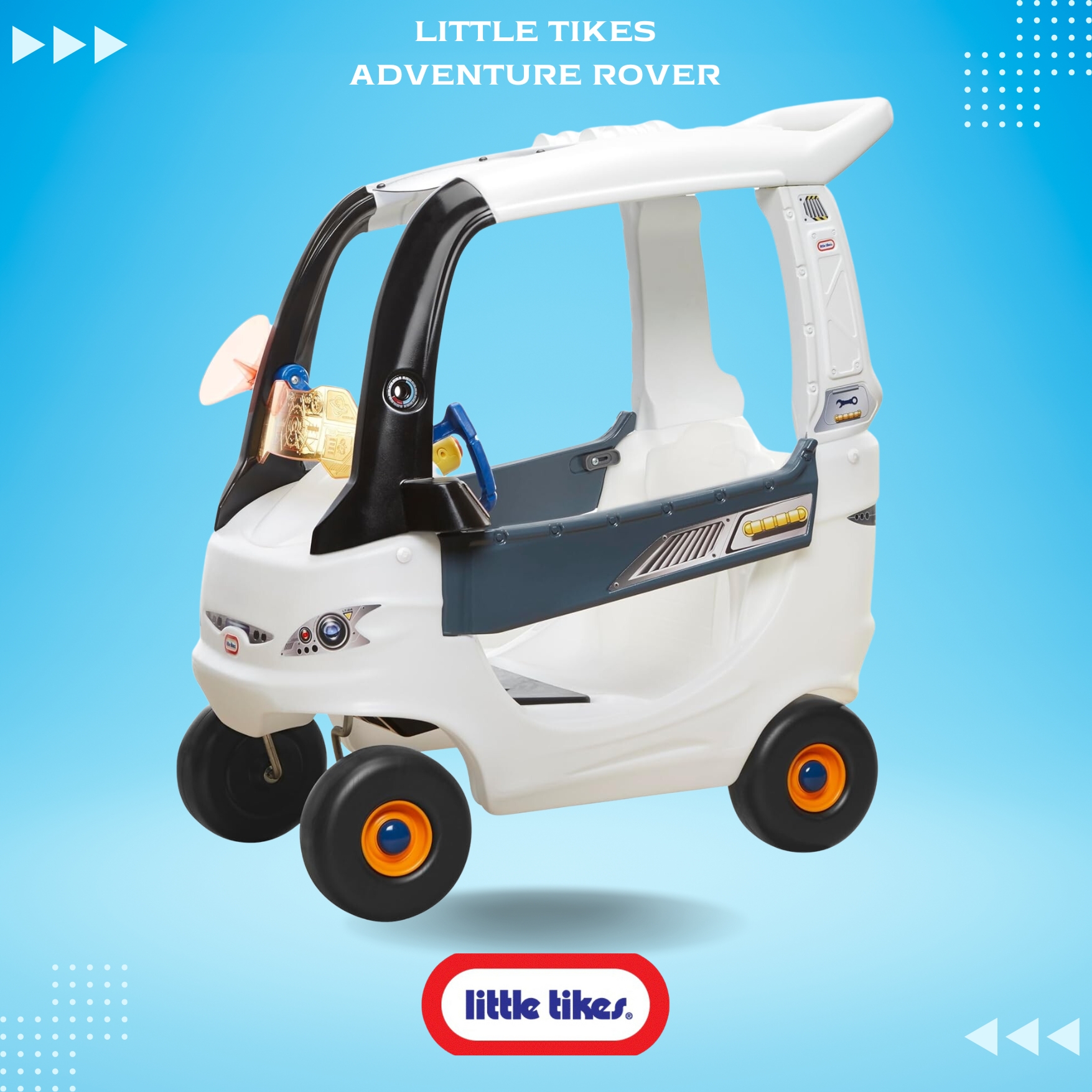 นำเข้า🇺🇲 Little Tikes Adventure Rover, Indoor/Outdoor Space Ride-On รถขาไถเด็กอวกาศ ราคา 5,990 บาท