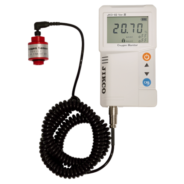 Jikco รหัส JKO-O2LJD3 เครื่องวัดออกซิเจนความเข้มข้นต่ำ,Low concentration oxygen analyzer,Separate sensor(cord:about 1.75m)