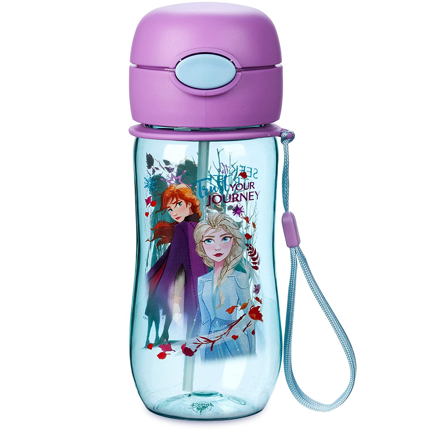 กระติกน้ำ แบบกดหลอดเด้ง ลายตัวการ์ตูนโปรด Disney Flip-Top Water Bottle ขนาด 12 ออนซ์ ราคา 450 บาท สินค้านำเข้า