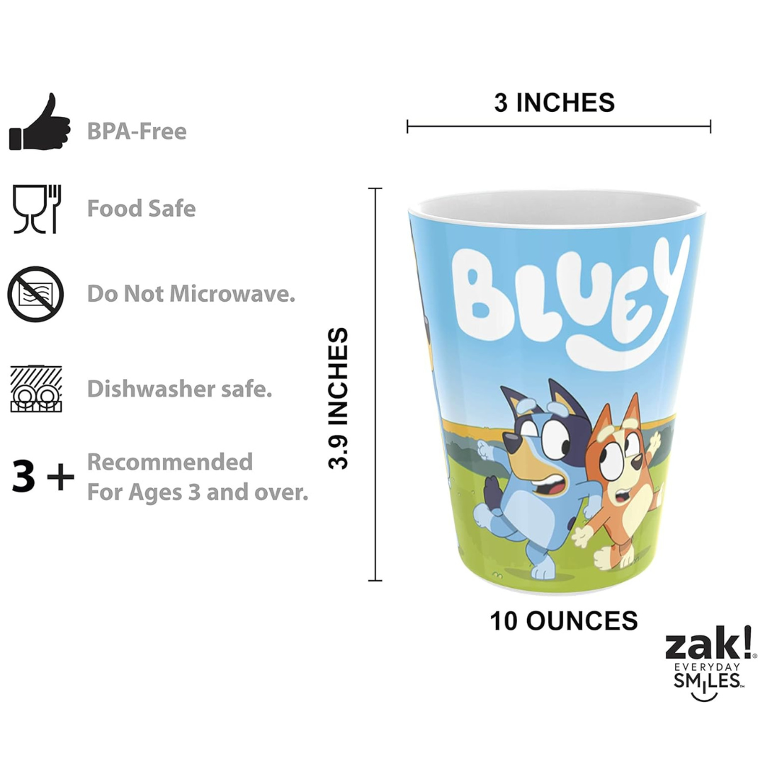 นำเข้า 🇺🇸 🍽สนุกทุกมื้อกับเซตอาหารสุดน่ารัก zak! Bluey - 5-Piece Dinnerware Set ทนทาน ปลอดภัย เหมาะสำหรับเด็กวัย 3 ปีขึ้นไป ราคา 1,950 บาท