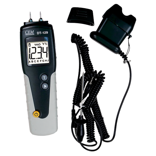 CEM รหัส DT-129 เครื่องวัดความชื้นไม้,Yellow Moisture Meter,Meas.range Wood: 6～99.9%