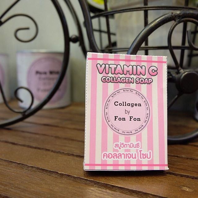 สบู่ฝนฝน วิตามินซี คอลลาเจน (Vitamin-C collagen soap By Fon Fon)