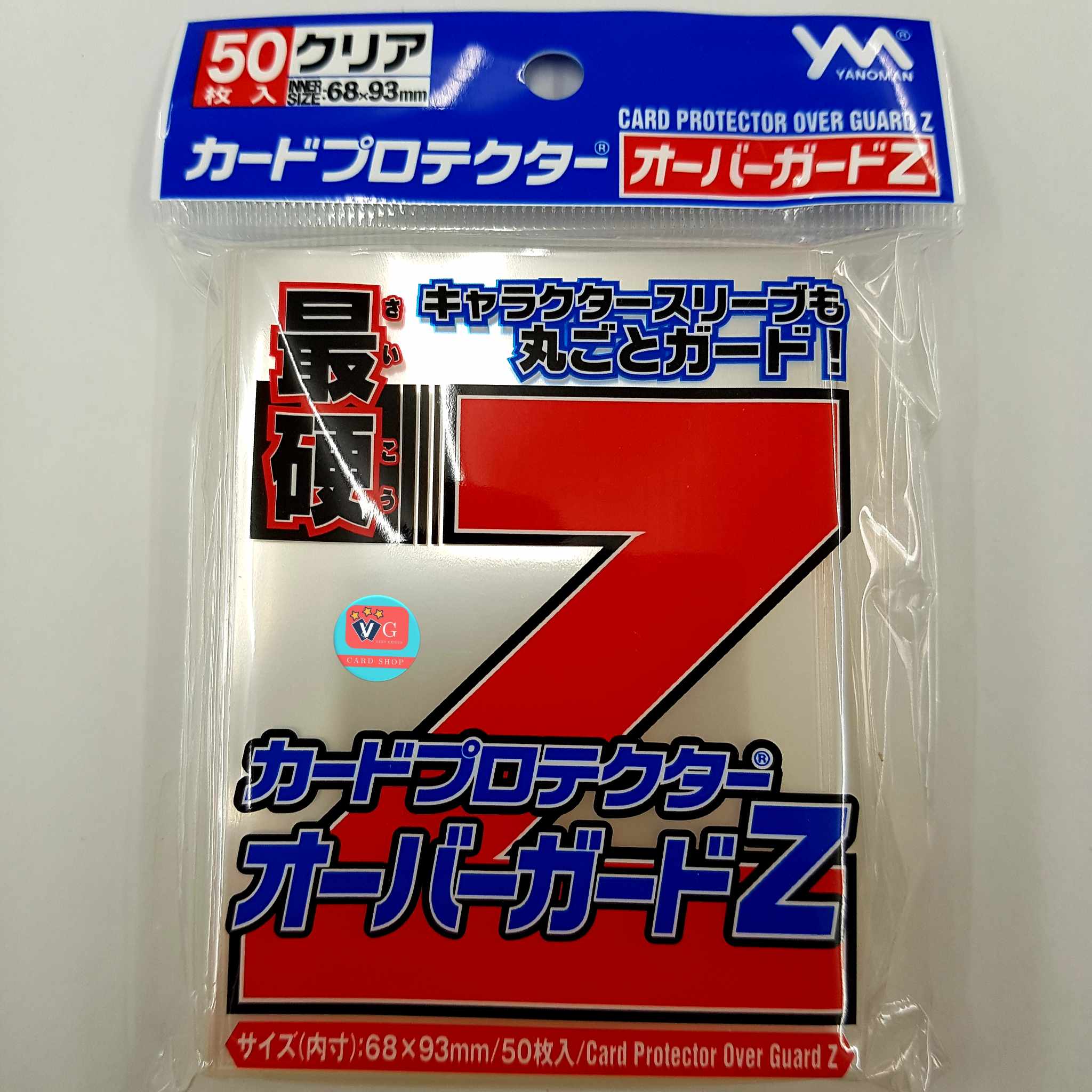 Z (แดง) ซองคลุมzขนาดคลุมสลีฟบัดดี้ไฟท์ แบบแข็ง ใส 50 ซอง