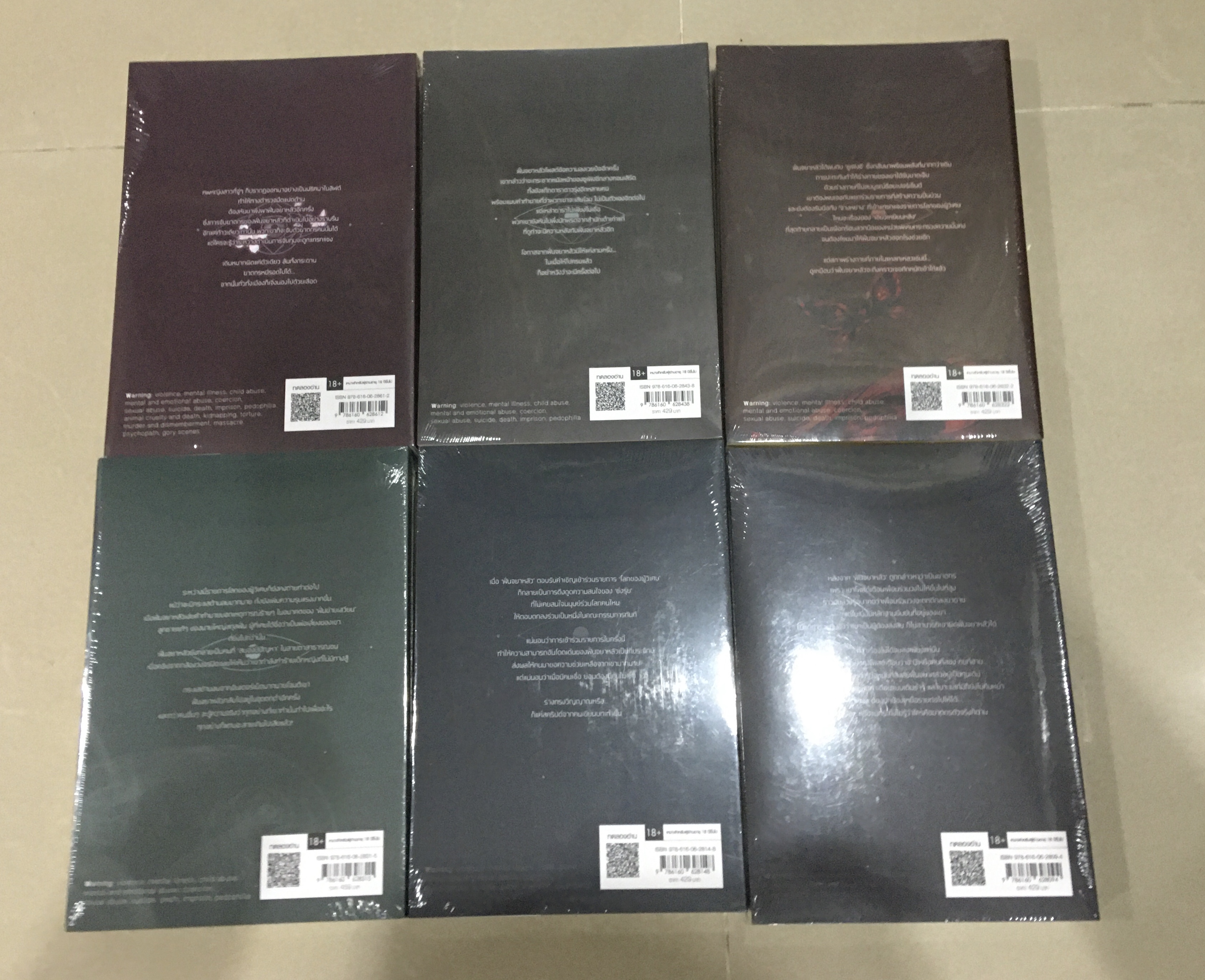 นิยายแปล ปริศนาสัมผัสวิญญาณ 6 เล่มยังไม่จบ