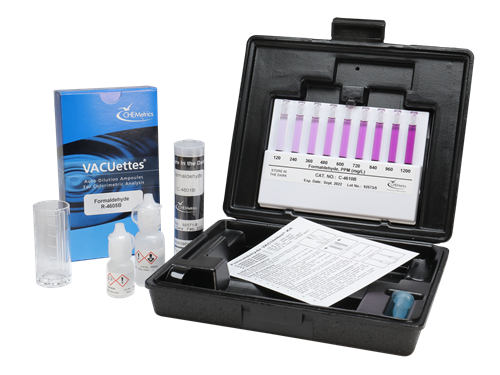CHEMets รหัสสินค้าK-4605Bชุดทดสอบคุณภาพน้ำค่าฟอร์มาลดีไฮด์,Formaldehyde Visual High Range Kit,Meas.range:0～120&120～1200ppm