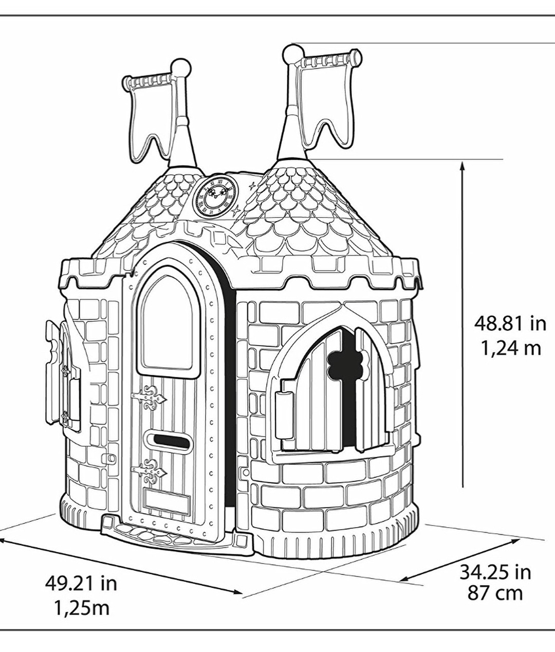 ปราสาทบ้านเด็ก ปราสาทเด็ก The Junior Princess Palace พระราชวังปริ๊นเซสจูเนียร์ playhouse ราคา พิเศษ 42,900