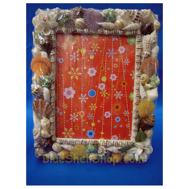 กรอบรูปเปลือกหอยสี่เหลี่ยมขนาด10×12