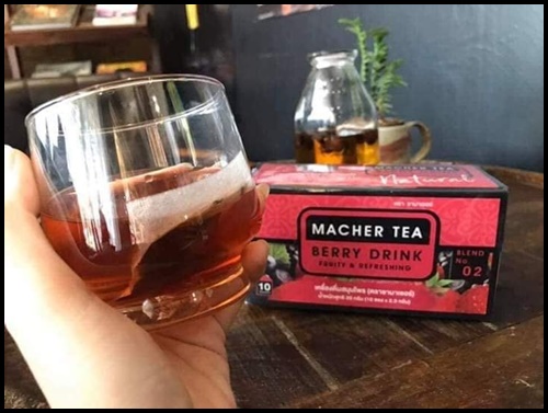 ชามาเชอร์ ชาเบอร์รี่ ดีท็อก Macher Tea Berry Drink