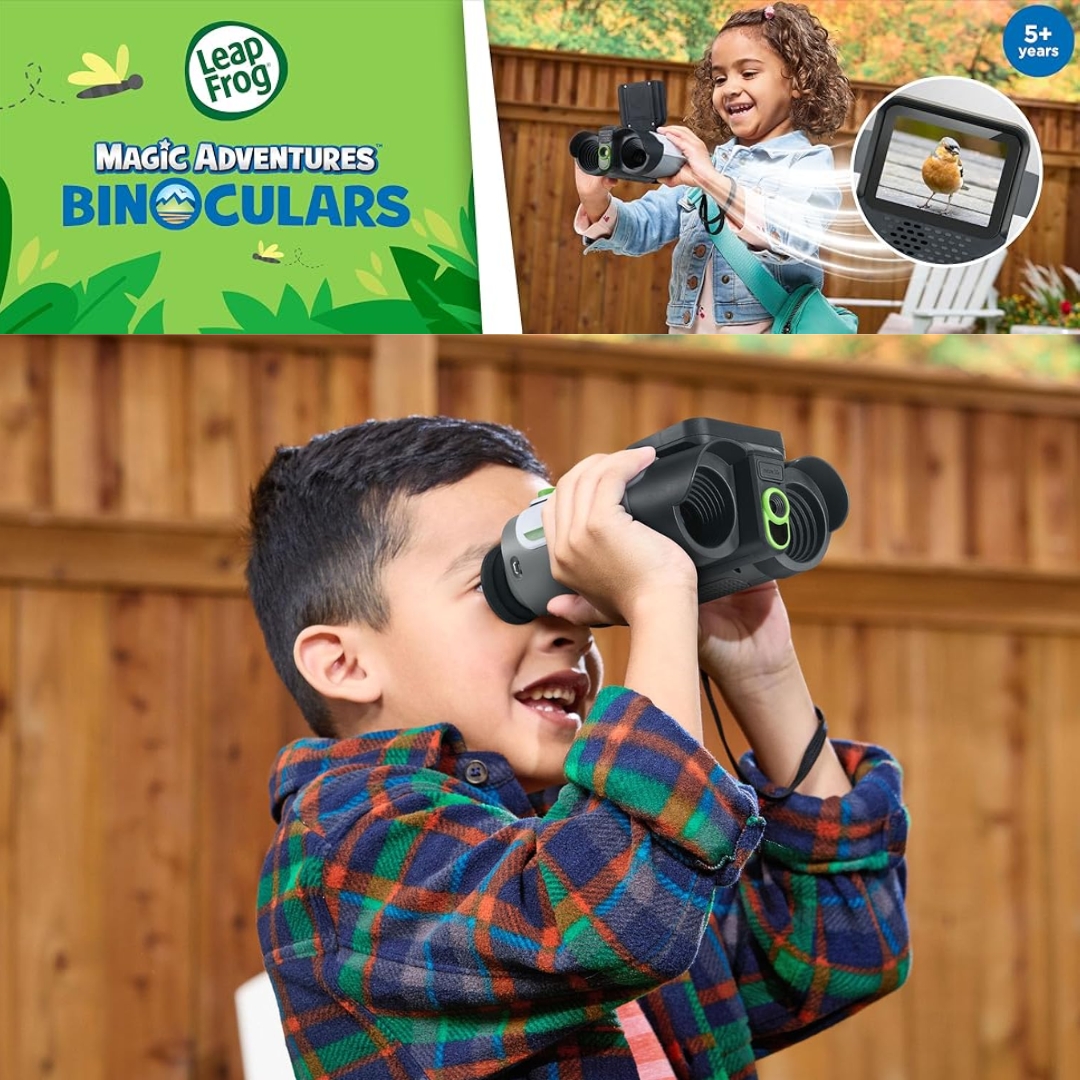 นำเข้า 🇺🇸 🔭 จับภาพสัตว์ป่าในความมืด🦉🌕 LeapFrog Binoculars มาพร้อมฟังก์ชัน Night Vision ให้ลูกคุณถ่ายรูปการค้นพบสุดว้าวได้ทั้งกลางวันและกลางคืน 🌞🦜 ราคา 3,290 บาท ไม่รวมค่าส่ง