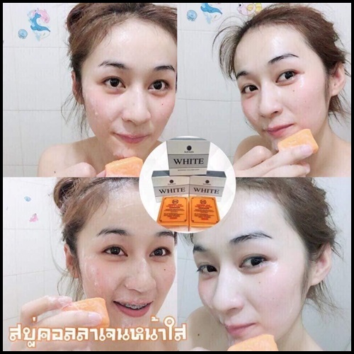สบู่คอลลาเจน ไวท์เอสเซนส์ White Collagen Soap