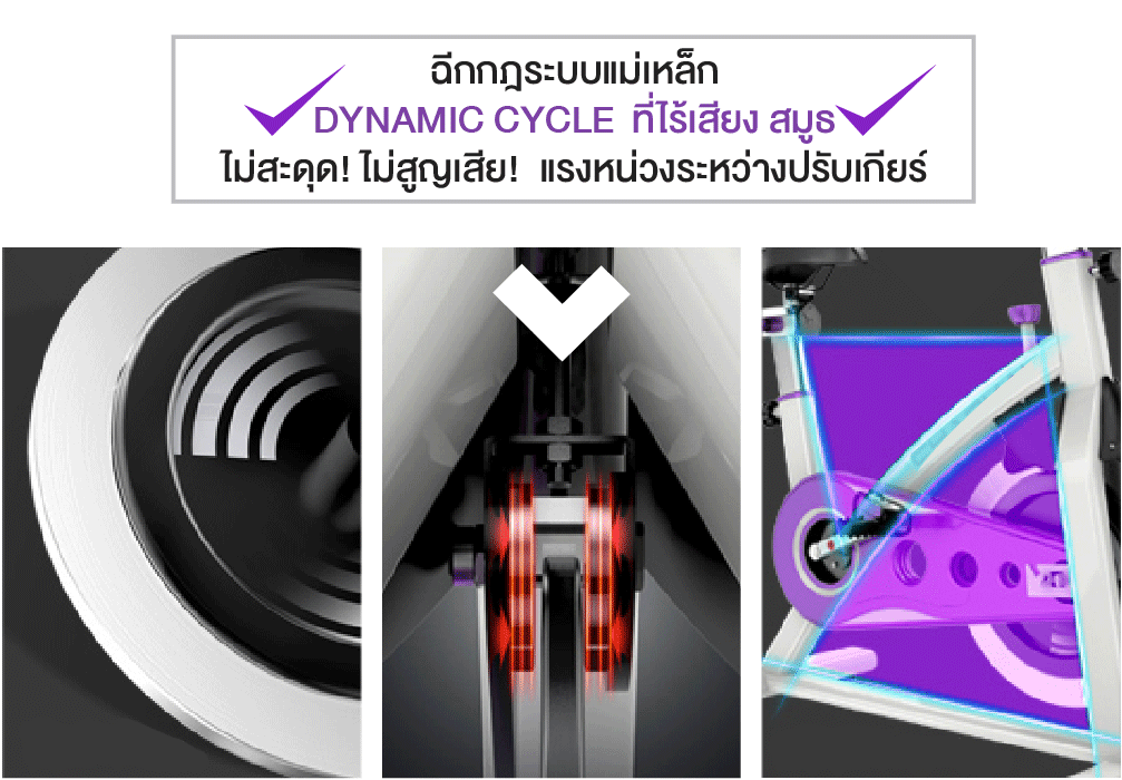 จักรยานออกกําลังกายแม่เหล็ก Spin Bike: 301