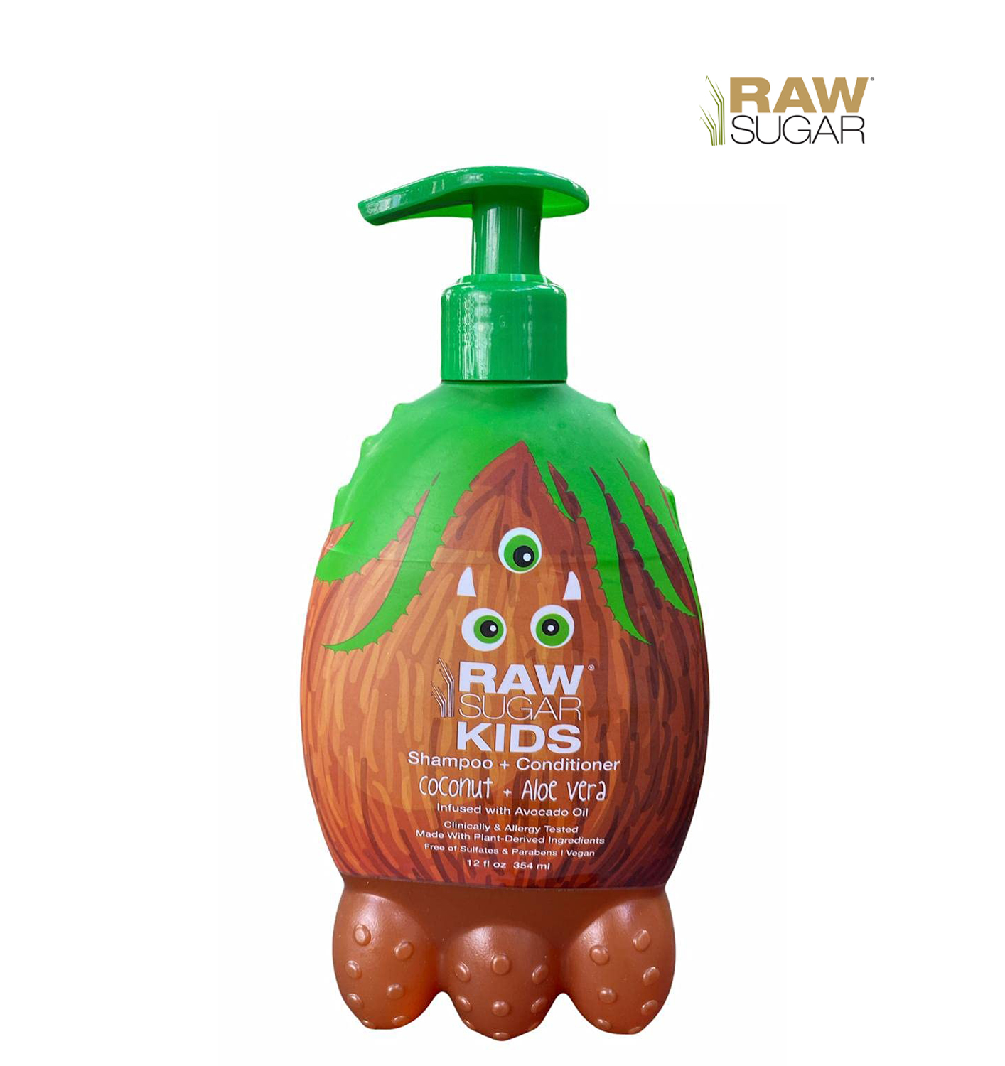 Raw Sugar Kids' 2-in-1 Coconut + Aloe Vera Shampoo & Conditioner - 12 fl oz ราคา 450.- บาท