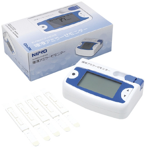 Nipro รุ่นCocoro(CM-1.1)เครื่องวัดอัลฟ่าอไมเลสในน้ำลาย,Cocoro Meter Saliva Amylase Monitor