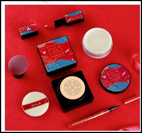 GVLA makeup set เซทนกเรียนแดง 5 ชิ้น